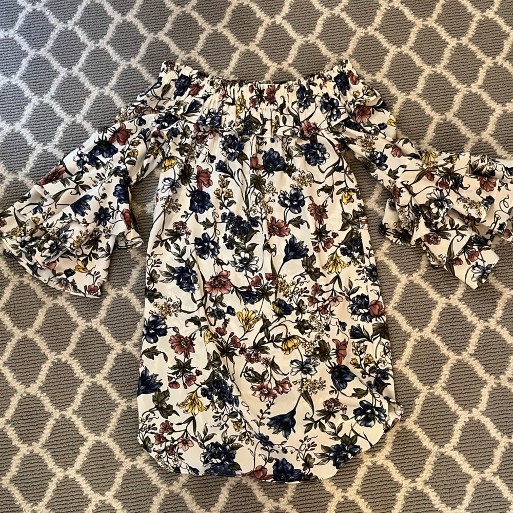 MISA LA Off the Shoulder Shift Dress